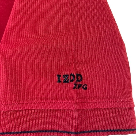 NWT Izod XFG Golf Polo Shirt in Red UPF Protection Performance Wear Sz XL - Picture 6 of 16